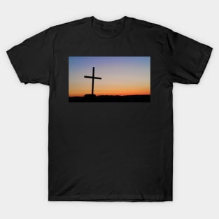 Sunrise Cross on Beach T-Shirt